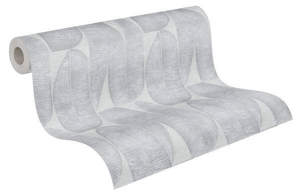 Vliestapete 396582-GU Grau - Kunststoff - 53 x 1 x 1005 cm