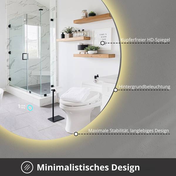 LED Badspiegel Richmond 120 x 120 cm