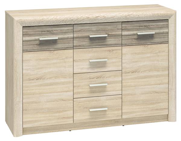 Kommode CASTEL Braun - Holzwerkstoff - 138 x 94 x 43 cm