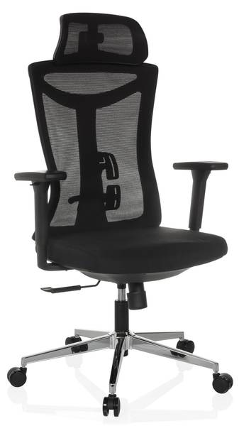 Bürostuhl KAMIAK Schwarz - Polyester - 68 x 132 x 68 cm