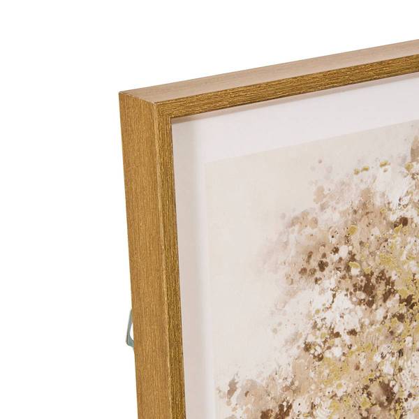 Gerahmte bedruckte Leinwand EKA Braun - Holzwerkstoff - 3 x 38 x 78 cm