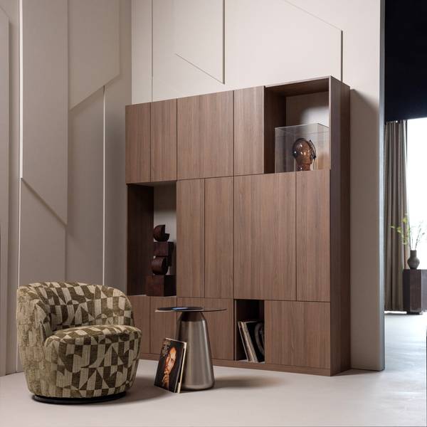 Fauteuil pivotant Serra Vert foncé - Vert
