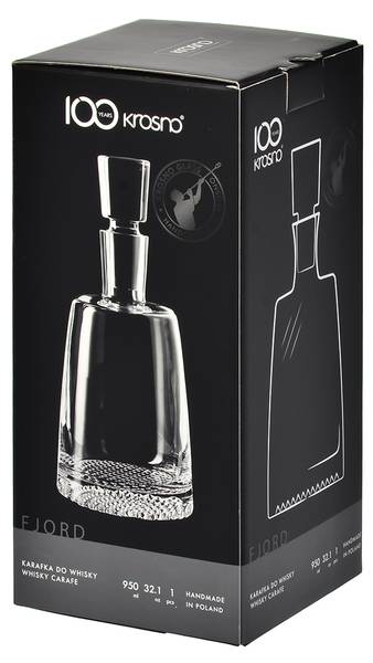 Whisky-Karaffe Fjord (1 Set) Klarglas - 12 x 27 x 12 cm