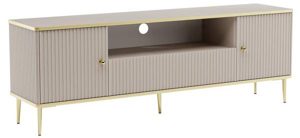 TV-Board SINEAD Beige - Holz teilmassiv - 35 x 55 x 160 cm