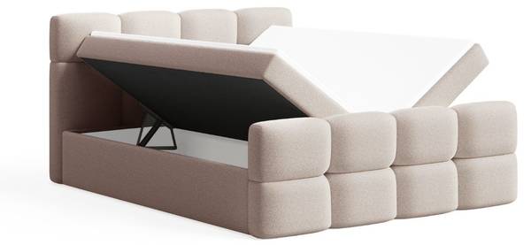 Boxspringbett RIVON Beige - Liegefläche Breite: 180 cm