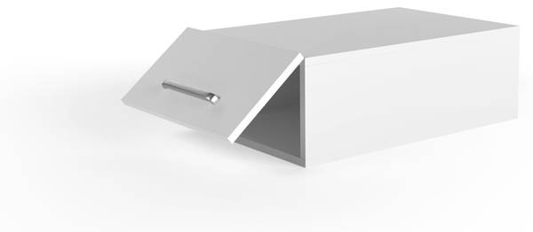 Oberschrank für Beistellschrank Modul I Weiß - Holzwerkstoff - 45 x 24 x 70 cm