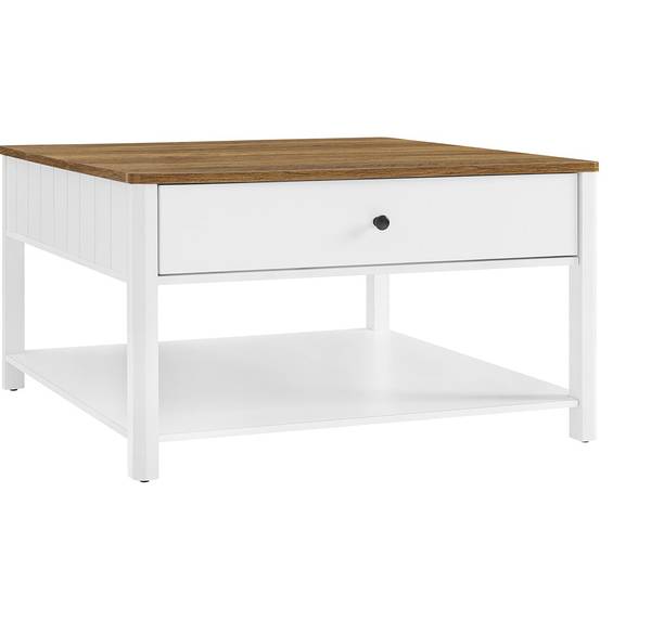 Couchtisch Bissau Weiß - Holzwerkstoff - 80 x 45 x 80 cm