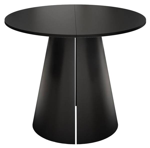 Ausziehtisch LAVA Schwarz - 196 x 120 cm - Schwarz