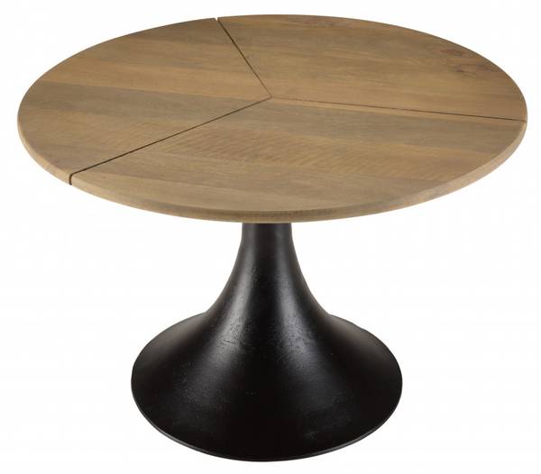 Sofaende JAMES Braun - Massivholz - 65 x 44 x 65 cm