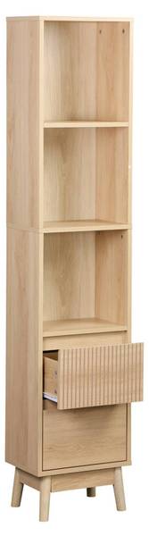 Hochschrank Linear Beige - Holzwerkstoff - 25 x 167 x 35 cm