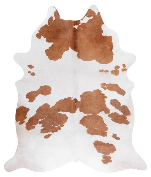Peau de vache Bovine Blanc - Polyester - 155 x 1 x 190 cm