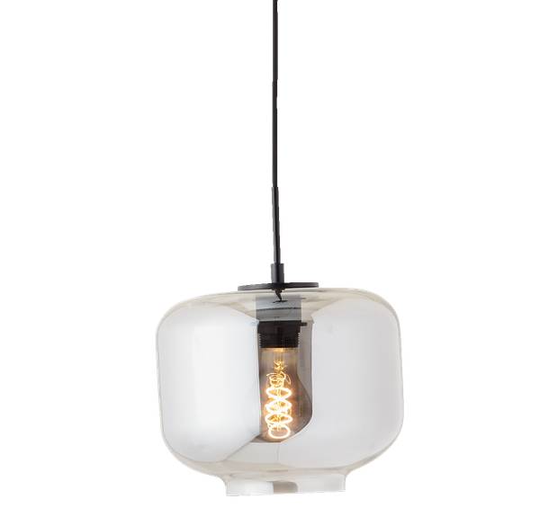 Hängelampen 111251514 1 Schwarz - Glas - 25 x 185 x 25 cm