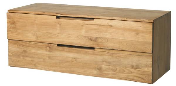 Waschbeckenunterschrank BIMBING Beige - Holz teilmassiv - 115 x 45 x 45 cm