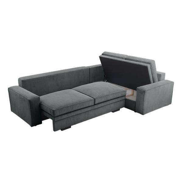 Ecksofa FJORDI Dunkelgrau