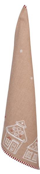 Geschirrtuch Lebkuchenhaus COSY Braun - Textil - 70 x 70 x 50 cm