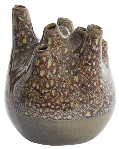 Vase COSENZA Braun - Keramik - 20 x 23 x 20 cm