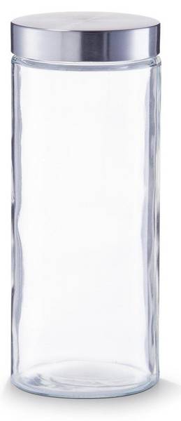 Vorratsglas m. Edelstahldeckel, 2100ml Glas - 11 x 27 x 11 cm