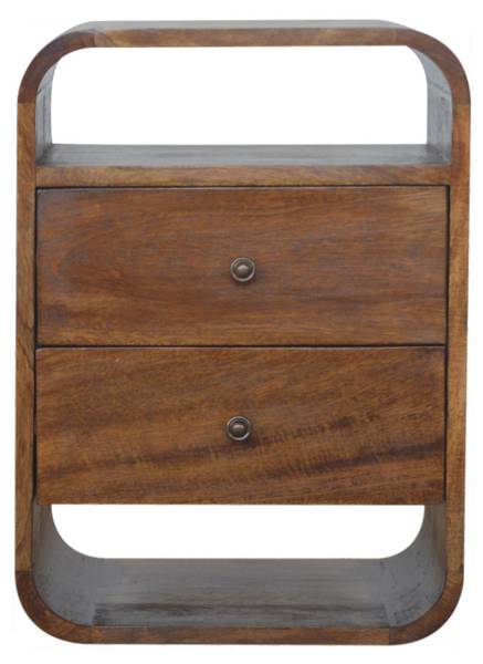 Table de Chevet Savoy Marron - Manguier - 40 x 55 x 35 cm