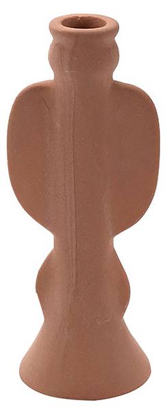 Kerzenhalter LINE Orange - Keramik - 8 x 20 x 8 cm