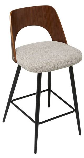 Stuhl AUSTIN Schwarz - Webstoff - 47 x 90 x 45 cm