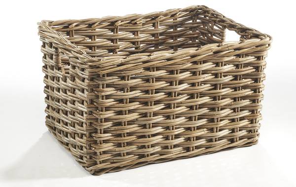 Regalkorb MONI25 Braun - Rattan - 37 x 30 x 51 cm