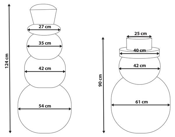 Dekofigur KLARALVEN 2-tlg Beige - Papier - 54 x 90 x 54 cm