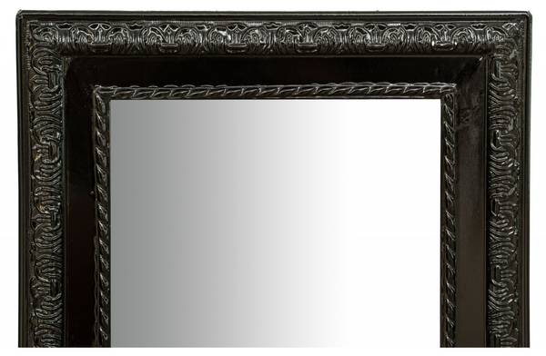 Spiegel SCHATTEN Schwarz - Massivholz - 4 x 82 x 35 cm