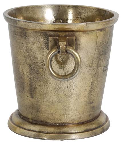 Champagnerkühler CRISTAL Braun - Metall - 25 x 25 x 39 cm