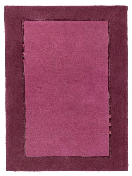 Wollteppich Naturals Violett - Naturfaser - 90 x 1 x 160 cm