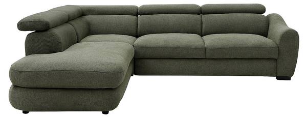 Schlafsofa BESEMA Grün - Textil - 226 x 75 x 272 cm