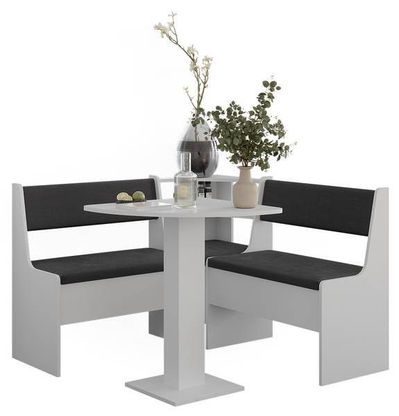 Hoekbankgroep Roman 63030 set van 4 zuiver wit