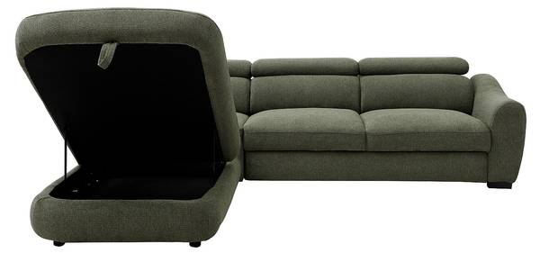 Schlafsofa BESEMA Grün - Textil - 226 x 75 x 272 cm
