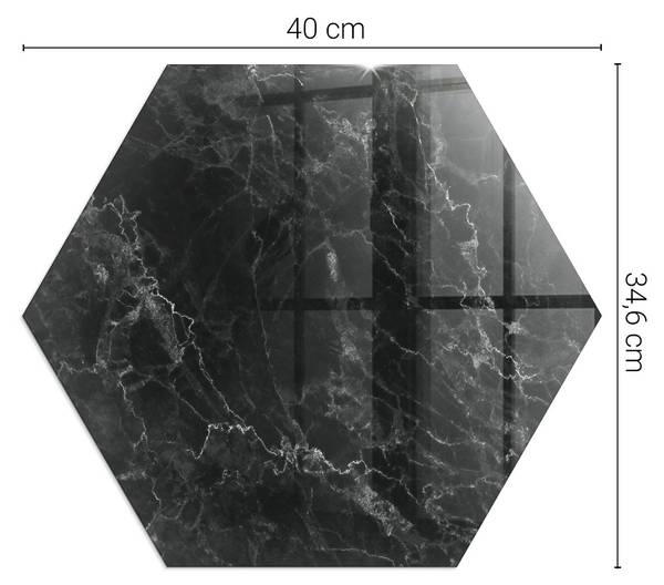 Vloerplaat voor Kachel Corvina zwart - glas - 40 x 40 x 1 cm