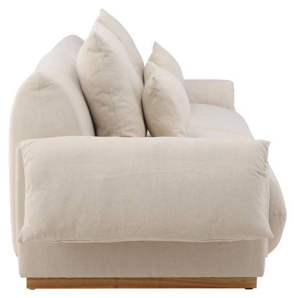 3-Sitzer Sofa Mollösund Beige - Flachgewebe - 237 x 82 x 95 cm