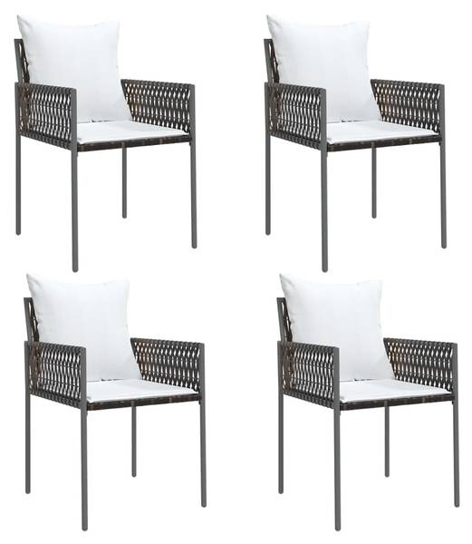 Garten Essgruppe 3029541-2 (5-teilig) Schwarz - Braun - Weiß