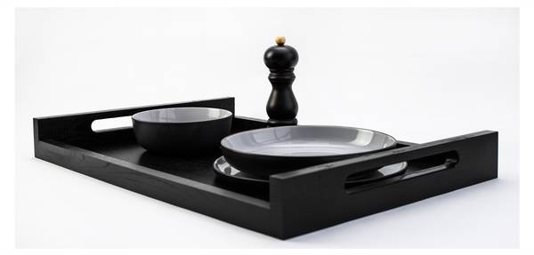 Servierplatte STRATOS Schwarz