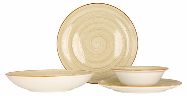 Geschirrset Aura Terrain - 24 teilig Multicolor