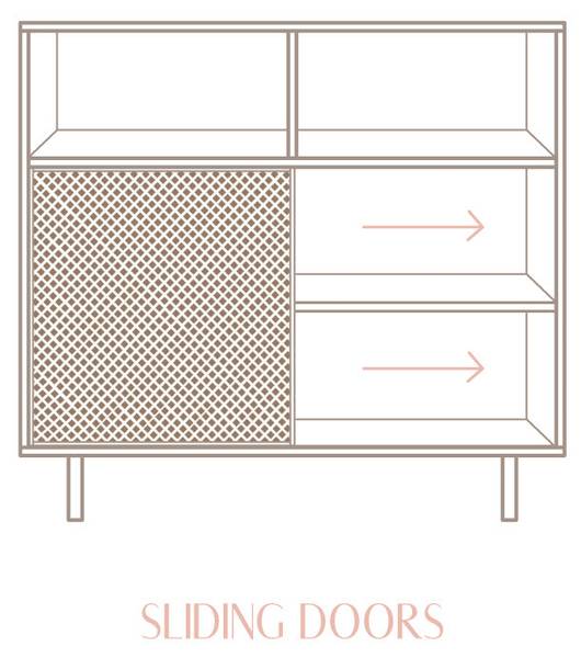 Sideboard Cadaqués Unlackiert Braun - Kiefer - 120 x 113 x 35 cm