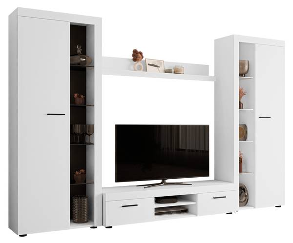 Wohnwand Rumba XL Weiß