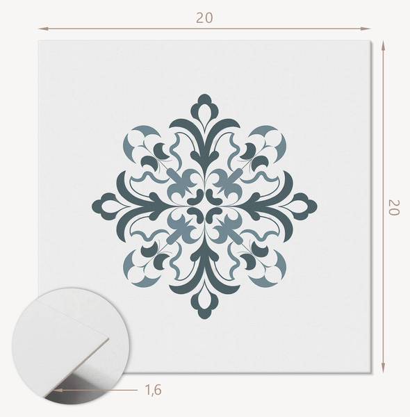 Vinylfliese SymBlumen 20er-Set 20 x 20 cm