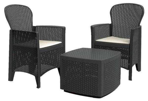 Loungeset für draußen Napoli Anthrazit