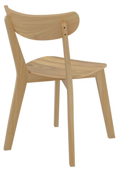 Chaise Tabata (Lot de 2) Marron - Bois massif - 48 x 81 x 55 cm