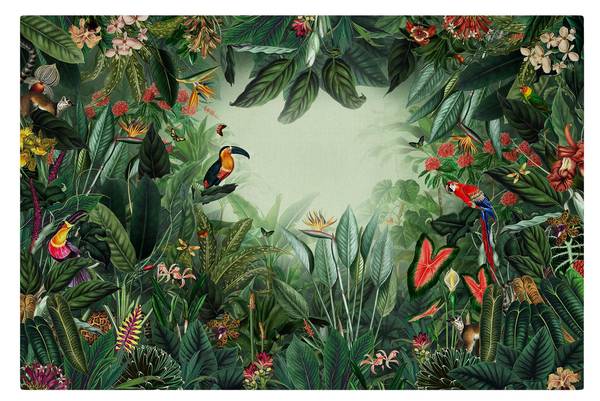 Akustikbild Vintage Dschungel 150 x 100 cm