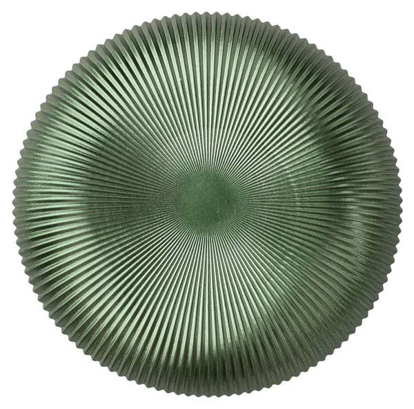 Teller GREENIE Grün - Glas - 33 x 4 x 33 cm