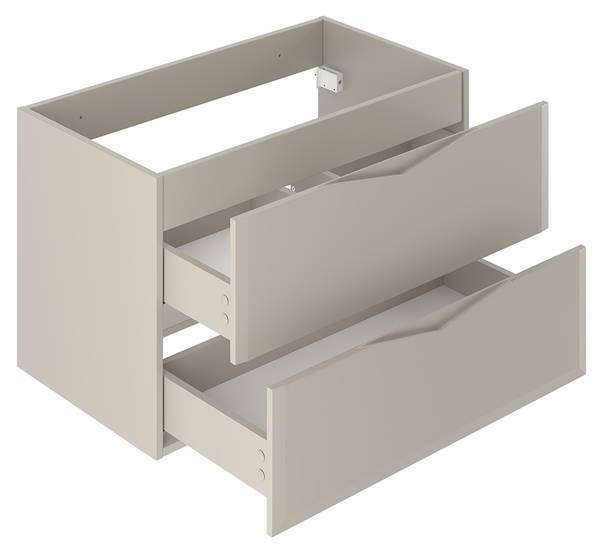 Waschtisch Ellie Beige - Holzwerkstoff - 81 x 53 x 47 cm