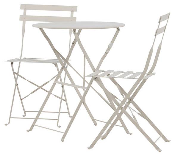 Loungeset Tao Beige - Metall - 60 x 71 x 60 cm