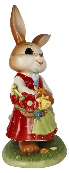 Figur Hasenmädchen So ein schöner Tag Porzellan - 18 x 40 x 27 cm