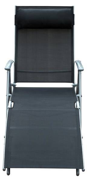 Sonnenliege BB3616 Schwarz - Metall - 22 x 83 x 64 cm