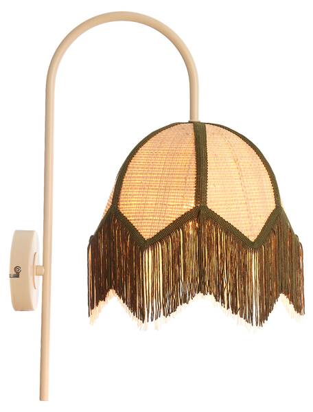 Wandleuchte SULINA Grün - Naturfaser - 25 x 47 x 33 cm