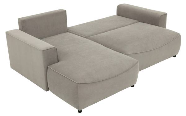 Ecksofa Beliza Grau - Ecke davorstehend links